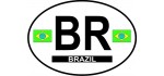 Brazil Country Origin Decal - Non-Reflective