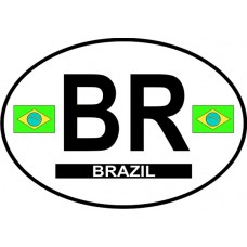 Brazil Country Origin Decal - Non-Reflective