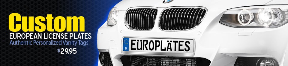 Custom Europlates BMW 
