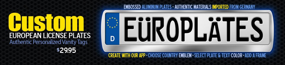 Custom Europlates