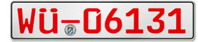 German dealer license plate